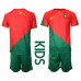 Cheap Portugal Home Football Kit Children World Cup 2022 Short Sleeve (+ pants)